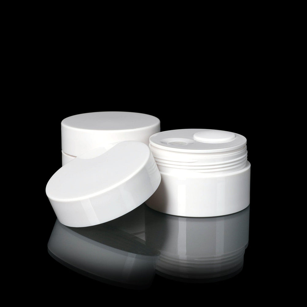 Pure 30 ML PP White Airless Jar with White Cap