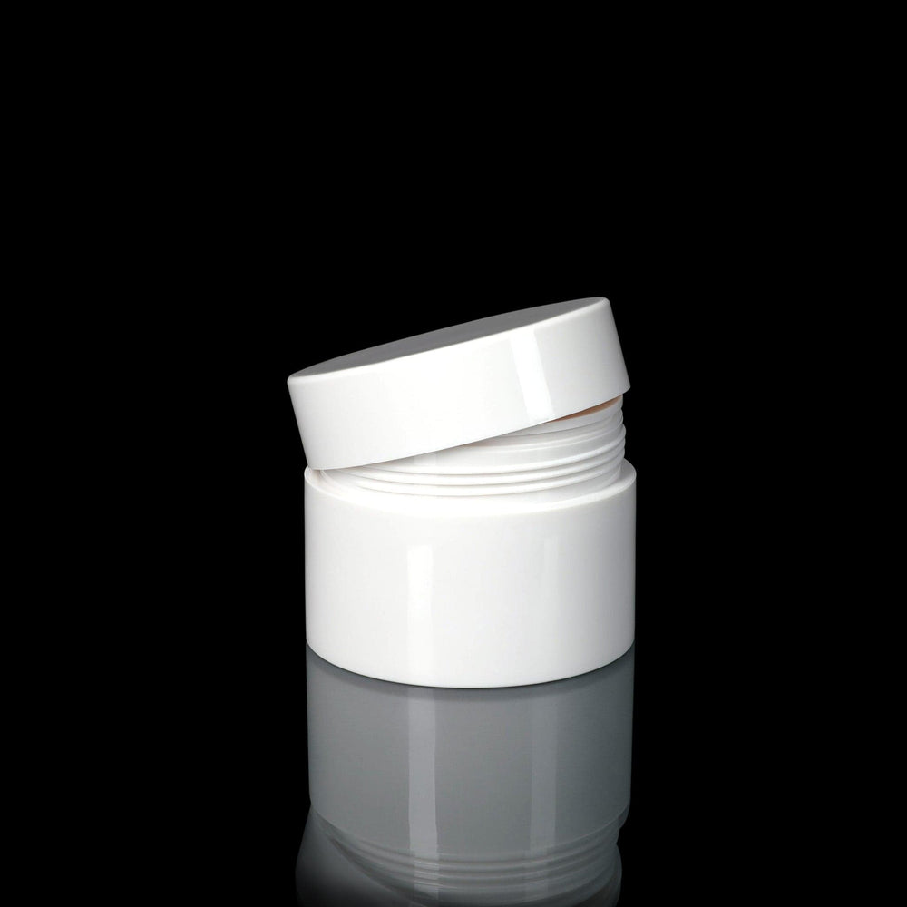 Pure 50 ML PP White Airless Jar with White Cap