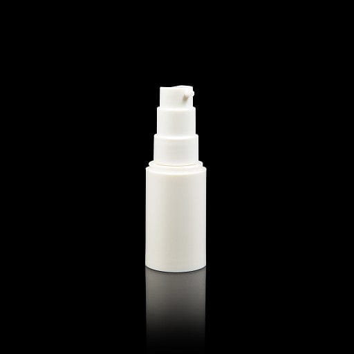 Impact 15 ML PCR White PP Airless Bottle with Mono-Material Pump