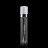 Cloud 100 ML Fine Mist Spray Bottle Clear with Matte Silver Cap - Cosmetic Packaging Now