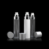 Cloud 100 ML Fine Mist Spray Bottle Clear with Matte Silver Cap - Cosmetic Packaging Now