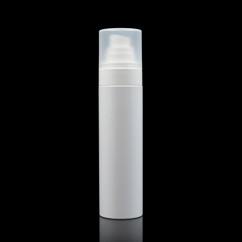 Cloud 100 ML Fine Mist Spray Bottle White with Frosted Clear Cap - Cosmetic Packaging Now