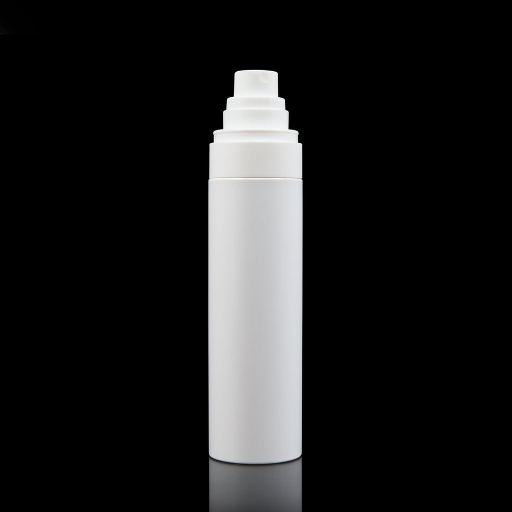 Cloud 100 ML Fine Mist Spray Bottle White with Frosted Clear Cap - Cosmetic Packaging Now