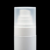 Cloud 100 ML Fine Mist Spray Bottle White with Frosted Clear Cap - Cosmetic Packaging Now