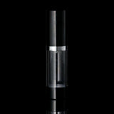 Luxe 15 ML Airless Bottle Glossy Black with Clear Bottle - Cosmetic Packaging Now