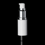 Luxe 15 ML Airless Bottle Glossy Black with White Bottle - Cosmetic Packaging Now