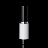 Luxe 15 ML Airless Bottle Glossy Black with White Bottle - Cosmetic Packaging Now