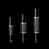 Luxe 30 ML Airless Bottle Glossy Black with Clear Bottle - Cosmetic Packaging Now