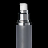 Luxe 50 ML Airless Bottle Glossy Black with Frosted Bottle - Cosmetic Packaging Now