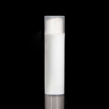 Pure 100 ML White PP Airless Bottle with Frosted Cap - Cosmetic Packaging Now