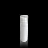 Pure 15 ML White PP Airless Bottle with Frosted Cap - Cosmetic Packaging Now