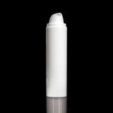 Pure 150 ML White PP Airless Bottle with Frosted Cap - Cosmetic Packaging Now