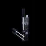 Vibe Lip Gloss Container Matte Black Cap with Clear Bottle - Cosmetic Packaging Now